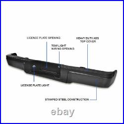 Black Complete Rear Steel Bumper Assembly Fit For 2009-2014 Ford F150 Truck U