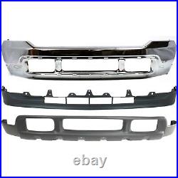 Bumper Kit For 2001-2004 Ford F250 Super Duty F-Series Front Chrome with Valance