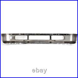Bumper Kit For 2008-2010 Ford F-250 Super Duty With Molding Holes Chrome Front