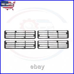 For 91-93 Dodge D150 Grille Frame & Inserts Left Right Upper Lower All 5 Include