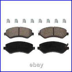 Front and Rear Brake Disc and Pad Kit For 2003-05 Jeep Liberty Ceramic Plain