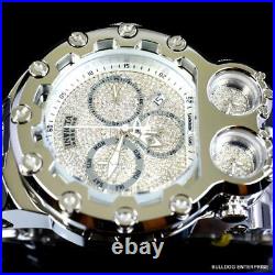 Invicta Bolt Magnum Tria 2.5 CTW Diamond Steel Swiss Chronograph 52mm Watch New