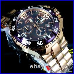 Invicta Reserve Excursion Rose Gold Plated Aubergine MOP Diamond Swiss Watch New