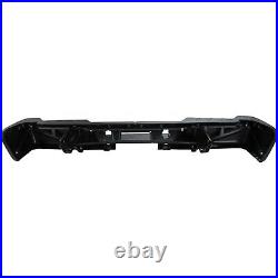 Step Bumper For 07-10 Chevy Silverado 2500 HD With Single Rear Wheel Black Rear